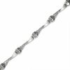 Thumbnail Image 1 of 10K White Gold Twist Bar Stampato Bracelet