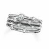 Thumbnail Image 1 of 1/2 CT. T.W. Multi-Row Right-Hand Diamond Ring in 14K White Gold