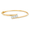 Thumbnail Image 1 of 1/2 CT. T.W. Endless Diamond® Three Stone Bangle in 14K Gold