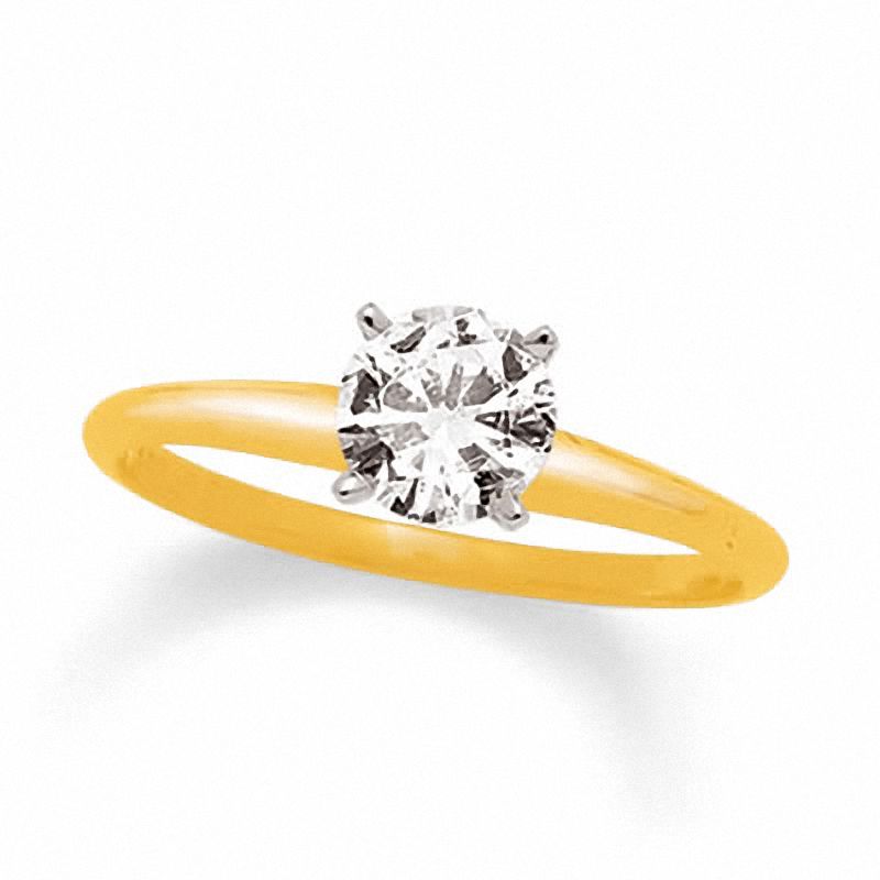 Main Image 1 of 1/2 CT. T.W. Certified Diamond Solitaire Engagement Ring in 18K Gold