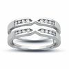 Thumbnail Image 1 of 1/4 CT. T.W. Channel-Set Diamond Solitaire Enhancer in 14K White Gold