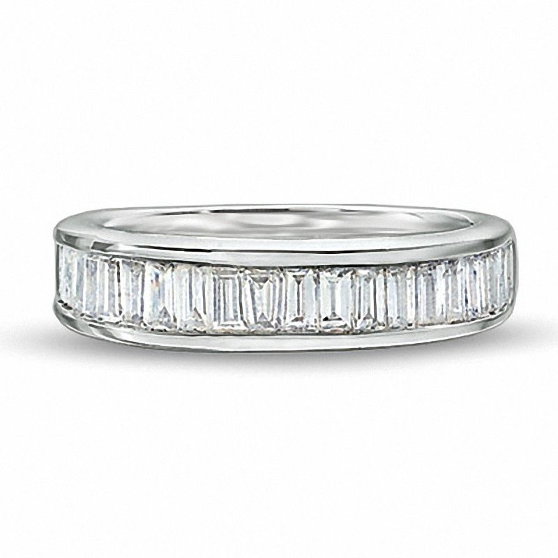 Main Image 1 of 1/4 CT. T.W. Baguette Diamond Channel Band in 14K White Gold