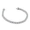 Thumbnail Image 2 of 2 CT. T.W. Diamond Flower Bracelet in 14K White Gold