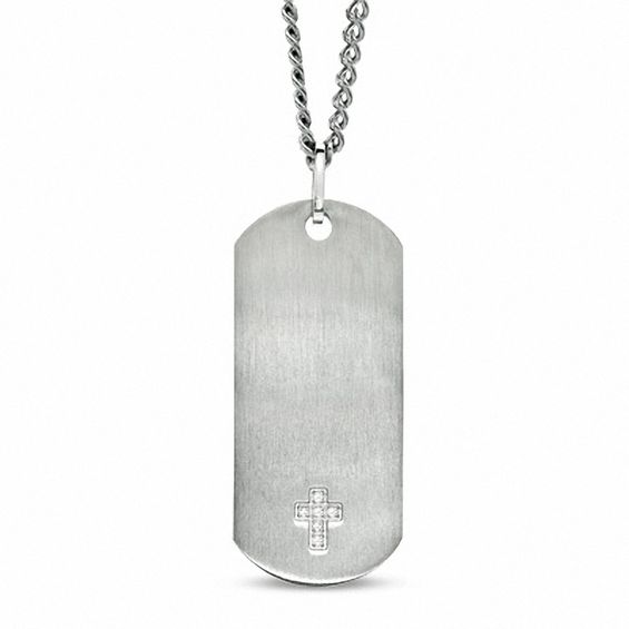 Zales Engravable Dog Tag Pendant