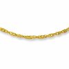 Thumbnail Image 1 of Ladies' 1.2mm Singapore Chain Necklace in 14K Gold - 16"