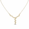 Thumbnail Image 1 of 10K Gold Diamond-Cut Leaf Pendant