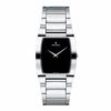 Men s Movado Fiero Watch with Black Tonneau Shaped Dial Model 0605621 Zales