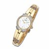 Thumbnail Image 0 of Ladies' Citizen Eco-Drive® Silhouette Gold-Tone Bangle Watch with Crystal Bezel (Model: EW9012-59D)
