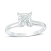 Thumbnail Image 0 of 1 CT. Certified Princess-Cut Diamond Solitaire Engagement Ring in 14K White Gold (I/I2)