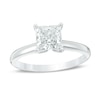 Thumbnail Image 1 of 1 CT. Certified Princess-Cut Diamond Solitaire Engagement Ring in 14K White Gold (I/I2)