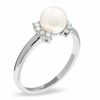 Thumbnail Image 2 of Blue Lagoon® by Mikimoto Akoya Cultured Pearl Ring in 14K White Gold with Diamond Accents