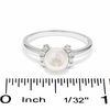 Thumbnail Image 3 of Blue Lagoon® by Mikimoto Akoya Cultured Pearl Ring in 14K White Gold with Diamond Accents