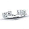 Thumbnail Image 1 of 1/4 CT. T.W. Diamond Solitaire Enhancer in 14K White Gold with Channel Set Diamonds