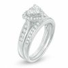 Thumbnail Image 2 of 3/4 CT. T.W. Diamond Heart Bridal Set in 14K White Gold