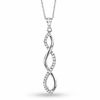 Thumbnail Image 1 of 1/10 CT. T.W. Diamond Twine Pendant in 10K White Gold