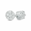 Thumbnail Image 0 of 1/10 CT. T.W. Diamond Flower Stud Earrings in 10K White Gold