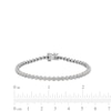 Thumbnail Image 2 of 1 CT. T.W. Diamond Flower Tennis Bracelet in 10K White Gold