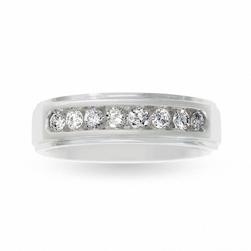 Main Image 1 of 1/2 CT. T.W. Diamond Wedding Band in 14K White Gold