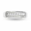 Thumbnail Image 1 of 1/4 CT. T.W. Diamond Wedding Band in 14K White Gold