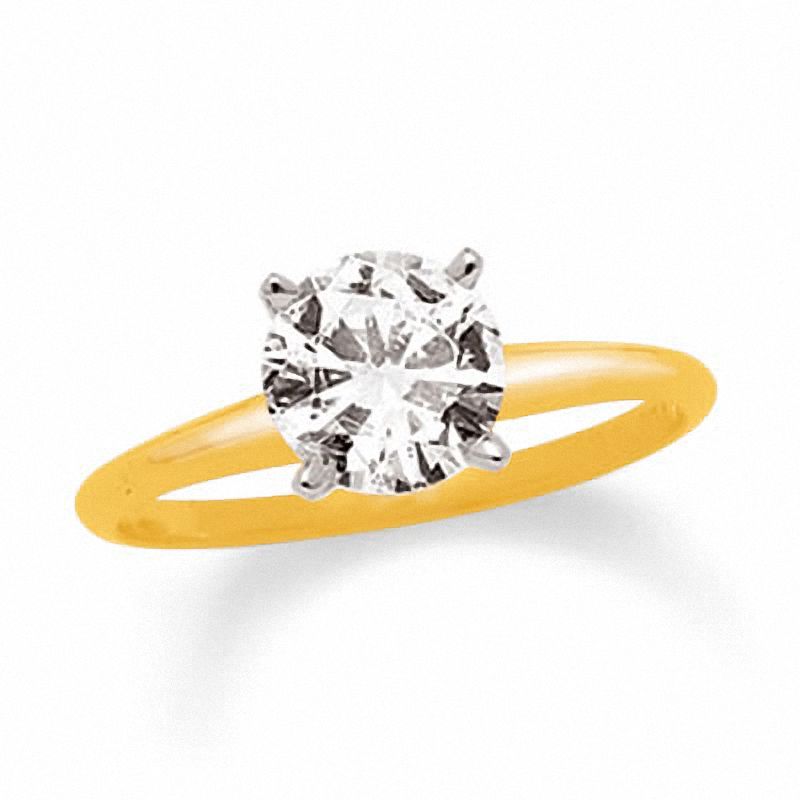 Main Image 1 of 3 CT. Certified Diamond Solitaire Engagement Ring in 14K Gold