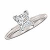 Thumbnail Image 1 of 1-1/2 CT. Certified Princess-Cut Diamond Solitaire Engagement Ring in 14K White Gold