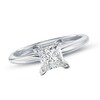 Thumbnail Image 1 of 2 CT. Certified Princess-Cut Diamond Solitaire Engagement Ring in 14K White Gold