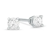 Thumbnail Image 0 of 1/5 CT. T.W. Diamond Solitaire Stud Earrings in 14K White Gold (J/I3)