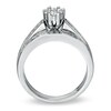 Thumbnail Image 2 of 1/2 CT. T.W. Multi-Diamond Flower Bridal Set in 10K White Gold