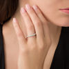 Thumbnail Image 2 of 1/2 CT. T.W. Diamond Prong Band in 14K White Gold