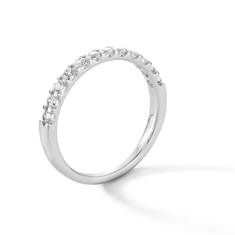 Main Image 3 of 1/2 CT. T.W. Diamond Prong Band in 14K White Gold