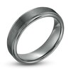 Thumbnail Image 3 of Men's 6.0mm Comfort-Fit Brushed center Wedding Band in Tungsten