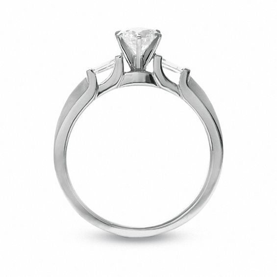 1/2 CT. T.w. Certified Princess-Cut Diamond Engagement Ring in 14K White Gold (J/I1)