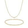 Thumbnail Image 1 of Men's Rope Chain Necklace and Bracelet Set in 10K Gold