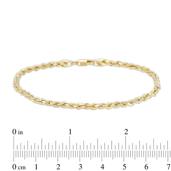 Rope Chain Necklace and Bracelet Set in 10K Gold