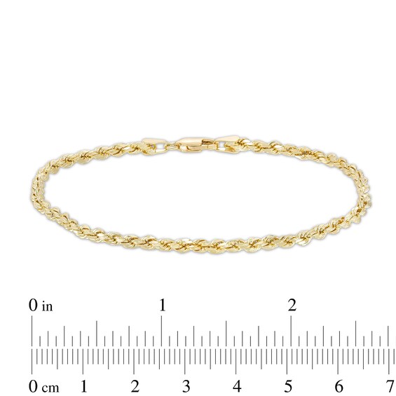 Men's Rope Chain Necklace and Bracelet Set in 10K Gold