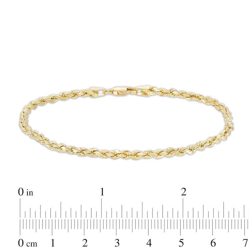 Men's Rope Chain Necklace and Bracelet Set in 10K Gold