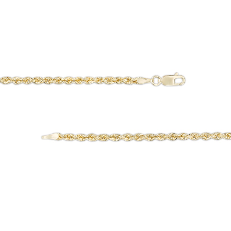 Main Image 4 of Men's Rope Chain Necklace and Bracelet Set in 10K Gold