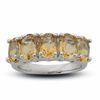 Thumbnail Image 0 of Sterling Silver Five Stone Oval Citrine Fashion Ring