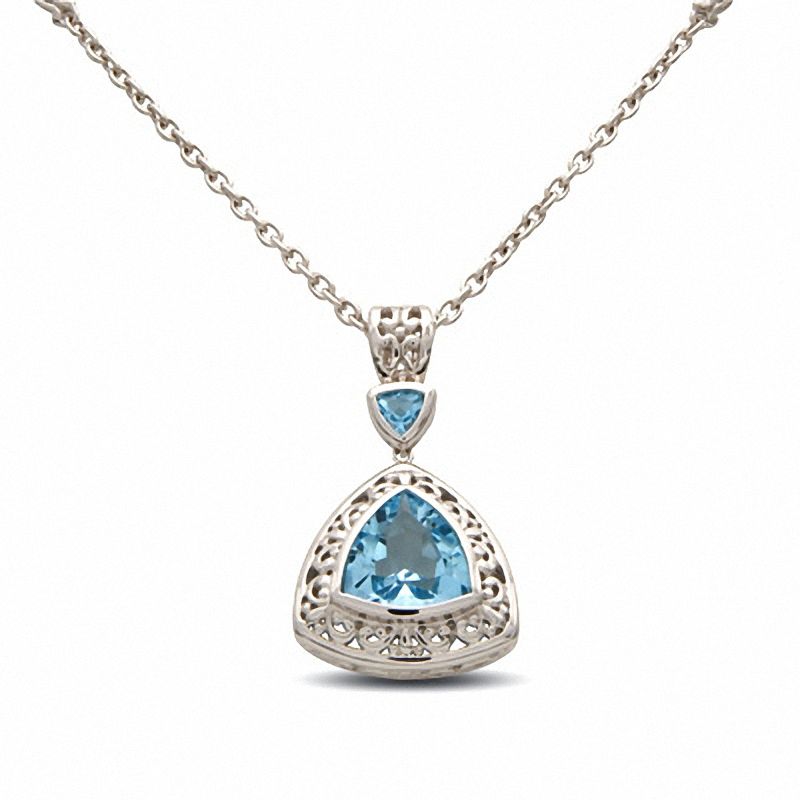 Blue topaz necklace zales discount