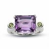 Thumbnail Image 1 of Amethyst and Peridot Fashion Ring in Sterling Silver