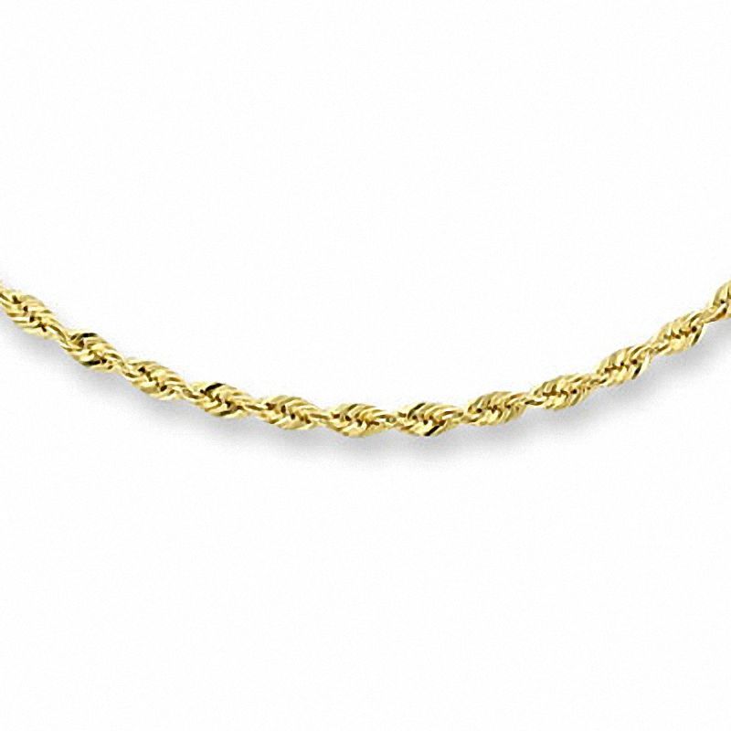 2.0mm Diamond-Cut Rope Chain Necklace in 14K Gold - 22"