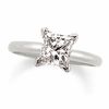 Thumbnail Image 0 of 2 CT. Certified Princess-Cut Diamond Solitaire Engagement Ring in 14K White Gold