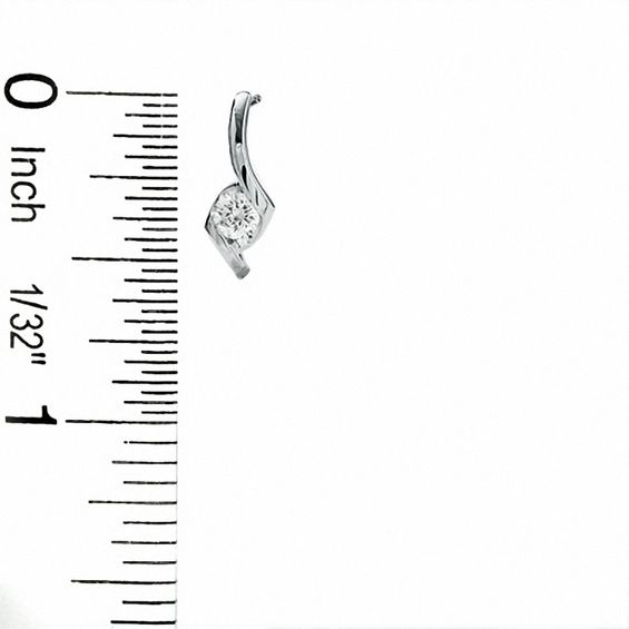 Sirenaâ¢ 1/3 CT. T.w. Diamond Solitaire Drop Earrings in 14K White Gold