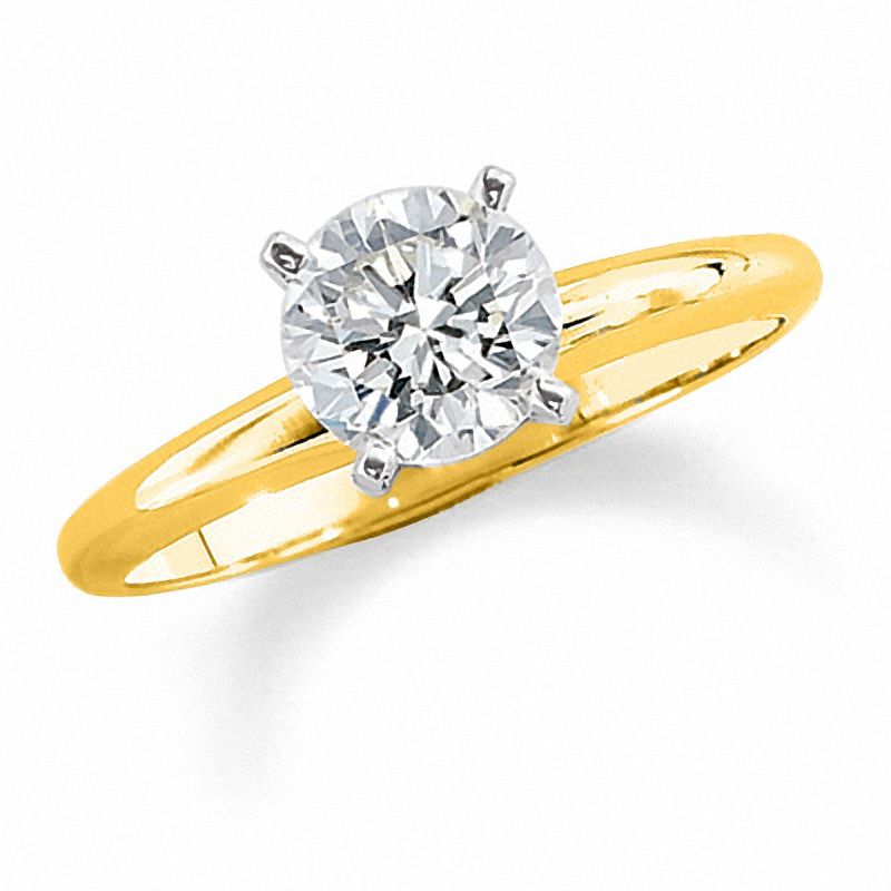 Main Image 1 of 1-1/4 CT. Certified Diamond Solitaire Engagement Ring in 14K Gold