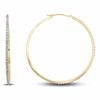 Thumbnail Image 1 of Diamond Fascination™ 14K Gold Large Round Hoop Earrings