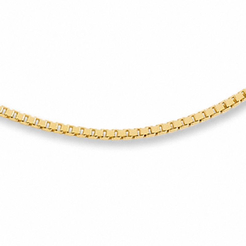 Main Image 1 of Ladies' 0.96mm Box Chain Necklace in 14K Gold - 18"