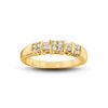 Thumbnail Image 1 of 1/2 CT. T.W. Diamond Clover Band in 14K Gold
