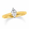 Thumbnail Image 1 of 3/4 CT. Certified Marquise Diamond Solitaire Engagement Ring in 14K Gold