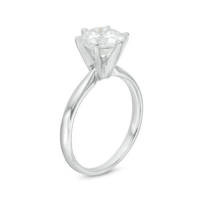 1-1/2 CT. Certified Diamond Solitaire Engagement Ring in 14K White Gold  (I/I2)