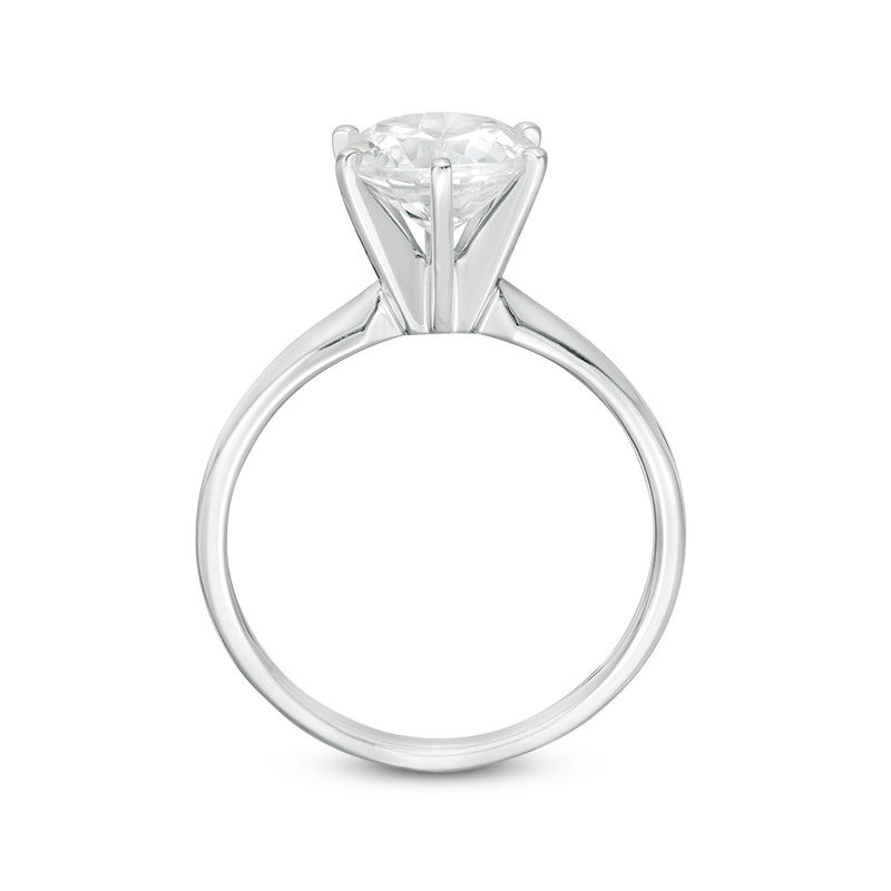 1-1/2 CT. Certified Diamond Solitaire Engagement Ring in 14K White Gold (I/I2)